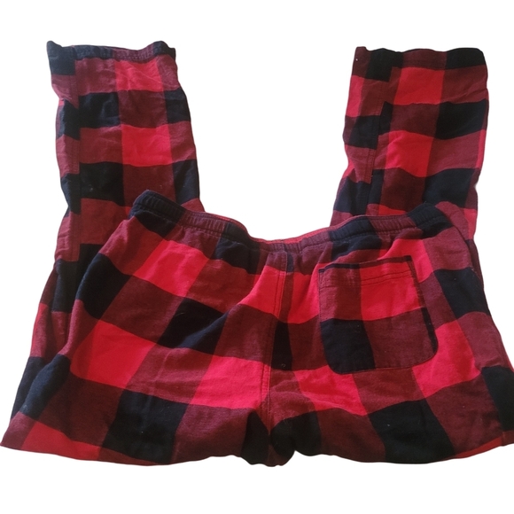 American Eagle Red and Black Buffalo Plaid Lounge Pants - Picture 3 of 4